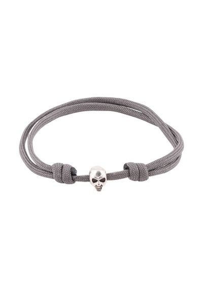 Unisex Minimal Tasarım Paracord Gri Bileklik Çok Renkli