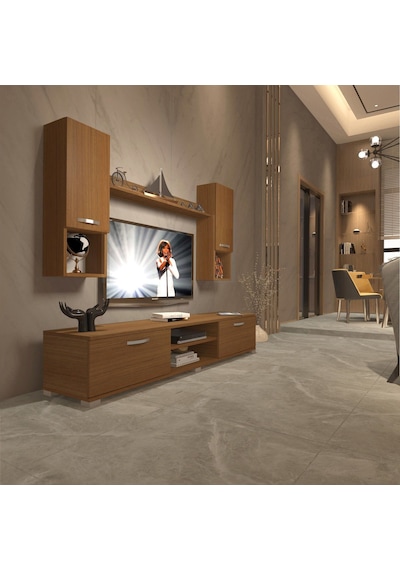 Decoraktiv Eko 5da Slm Dvd Tv Ünitesi Tv Sehpası Ceviz
