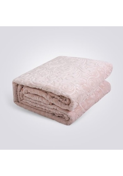 Mink Sense Çift Kişilik Embos Battaniye Pudra 220X240 Pudra