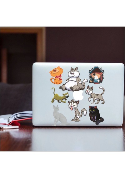 Maymun Sticker Set-1 12 Parça Telefon, Tablet, Defter, Laptop Sticker