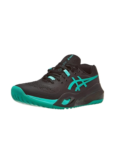 Asics Gel Resolution X Erkek Siyah Yeşil Tenis Ayakkabısı Siyah