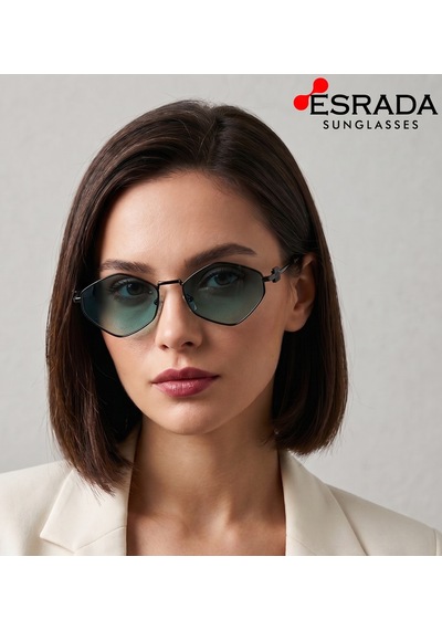 Ena Gretta 1028 C03 58 Unısex Güneş Gözlüğü Siyah