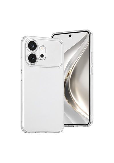 Huawei Honor 600 Lüx Şeffaf Silikon Telefon Kılıfı - Şeffaf