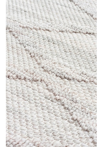 Bespoky Cozy 4 Grey Geometrik Modern Salon Halısı