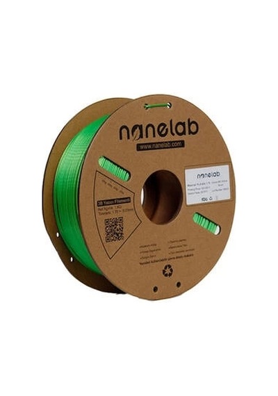 Nanelab Çift Renkli Silk Pla Filament - Sarı-yeşil - 1.75mm - 1kg