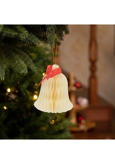 Karaca Home New Year Yılbaşı Çan Şekilli 3 Adet Ağaç Süsü 14,7 X 14,7 X 17,8 Cm