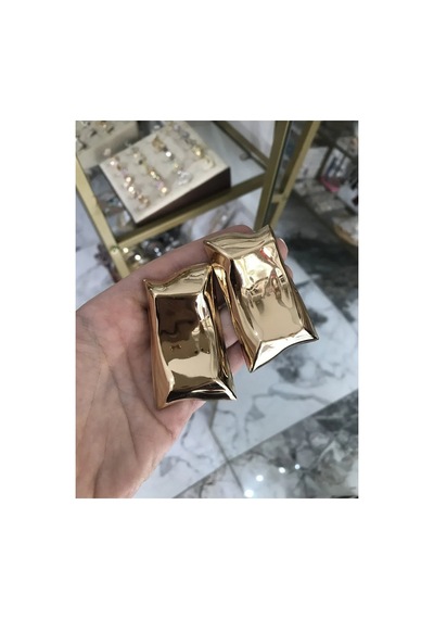 Ezme Model Gold Küpe Altın