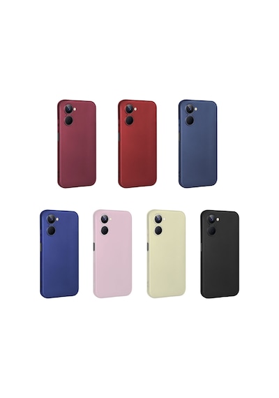 Realme 10 4g Kılıf Premier Silikon Kapak - Siyah Siyah Siyah