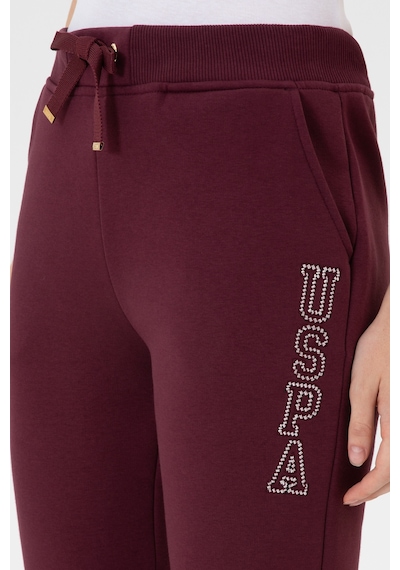 U.S. Polo Assn. Kadın Bordo Şardonlu Eşofman Altı 50313583-VR177