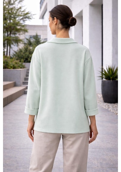 Alexander Gardi Alexandergardı V Polo Yaka Oversize Bluz MİNT