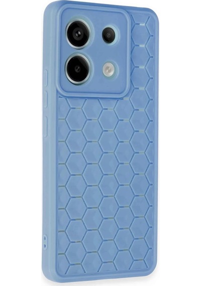 Newface - 231 - Xiaomi Redmi Note 13 Pro 5g Kılıf Petek Silikon Kapak - Csmo-tex - - Mavi