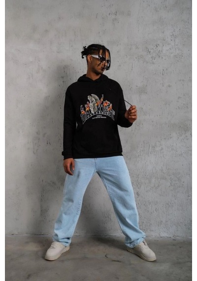 Butik İstanbul Erkek Oversize Kapüşonlu Sweatshirt Siyah Renk Üç İplik İçi Pamuklu Kanguru Cepli Baskılı Hoodie Rahat Kalıp Kışlık Günlük Kombinlere Uygun - Siyah Butik İstanbul Erkek Oversize Kapüşonlu Sweatshirt Siyah Renk Üç İplik İçi Pamuklu Kanguru Cepli Baskılı Hoodie Rahat Kalıp Kışlık Günlük Kombinlere Uygun - Siyah