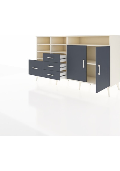 Hyperion Konsol 7 Raflı 4 Çekmeceli 2 Kapaklı 176x44x99 Aytaşı-an Aytaşı-antrasit Hyperion Konsol 7 Raflı 4 Çekmeceli 2 Kapaklı 176x44x99 Aytaşı-an Aytaşı-antrasit