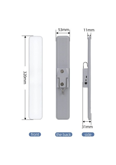 Kumandalı - Zaman - Işık Gücü Ayarlı Metal Askılı - Usb Şarjlı Lamba Fener 20smd Led 5580