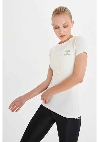 Hummel Kadın T-Shirt Beyaz 911306-9003 24Yw61000056 W610012 Beyaz
