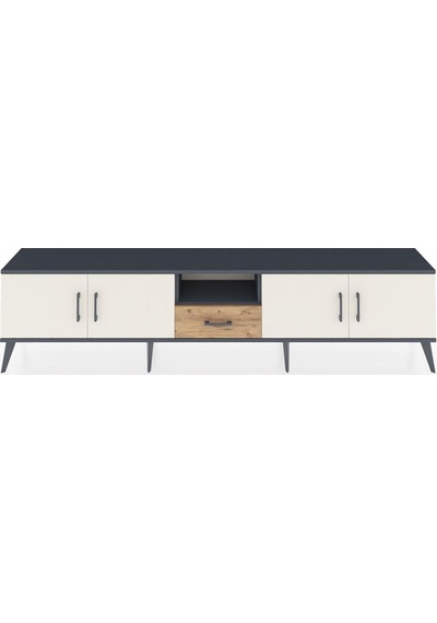 Arges Tv Ünitesi 3 Raflı Tek Çekmeceli 4 Kapaklı 220x30x51 Antrasit-aytaşı/çam Aytası/atlas Çam - Antrasıt Arges Tv Ünitesi 3 Raflı Tek Çekmeceli 4 Kapaklı 220x30x51 Antrasit-aytaşı/çam Aytası/atlas Çam - Antrasıt