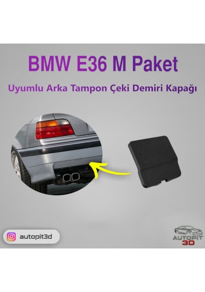 Bmw E36 M Paket Uyumlu Arka Tampon Çeki Demiri Kapağı