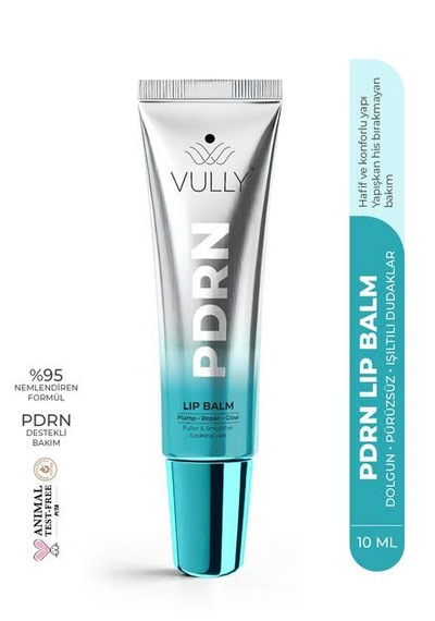 Vully Pdrn Glow Lip Balm Şeffaf, Cam Görünümlü Parlaklık Veren, Dolgunlaştırıcı Ve Onarıcı Dudak Bakım Balmı Pdrn