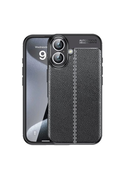 Newface - 909 - İphone 16 Kılıf Auto Focus Kapak - Csmo-tex - - Siyah Sıyah