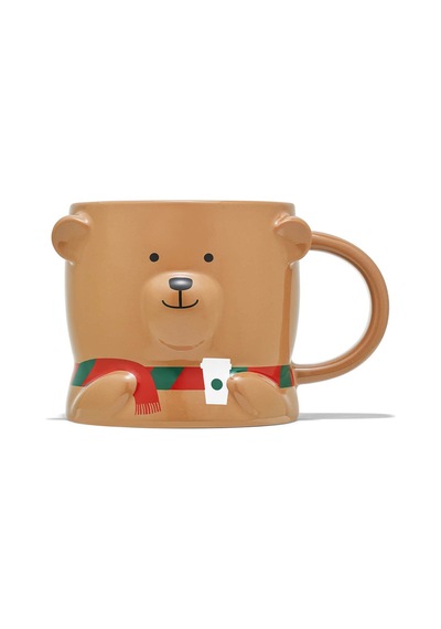 Barista Ayıcık Tasarımlı Kahverengi Kupa Mug 355 Ml Kahverengi
