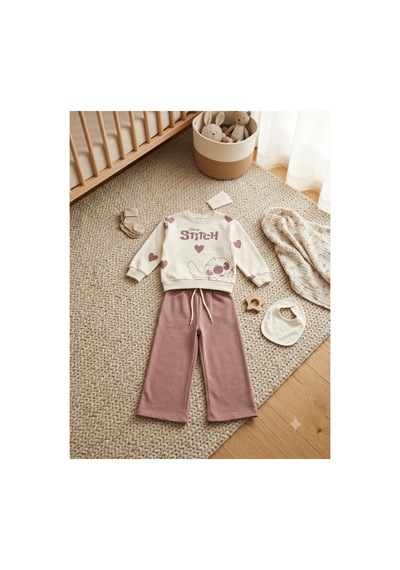 Uğur Bebe Kız Çocuk Stitch %100 Pamuk Eşofman Takımı Ekru Sweatshirt Bol Paça Vizon Renk Alt 2'li Spor Şık Takım Bej Vizon Bej Vizon Uğur Bebe Kız Çocuk Stitch %100 Pamuk Eşofman Takımı Ekru Sweatshirt Bol Paça Vizon Renk Alt 2'li Spor Şık Takım Bej Vizon Bej Vizon