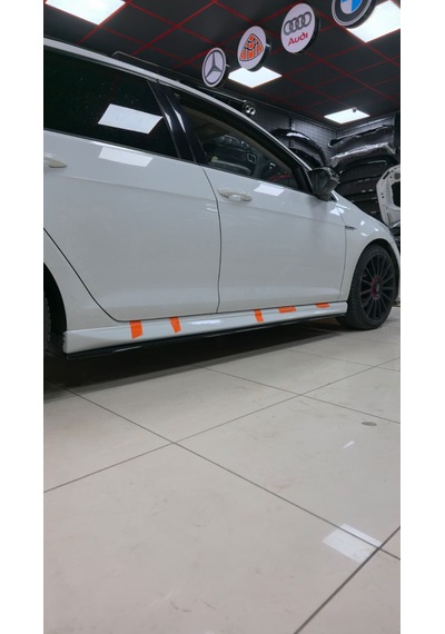 Golf 7 - 7,5 Aero Marspiyel + Lip Plastik Boyalı Lc9a Lip Parlak Siyah