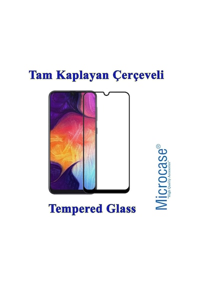 Oppo A91 Tam Kaplayan Çerçeveli Tempered Cam Siyah