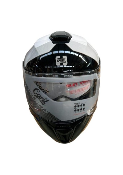 Cyrıl Kask Fu403sv Gecko Sv Epıc B7 Gloss Pearl Mavi L