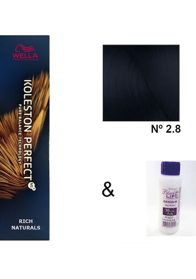 Koleston Perfect Me Saç Boyası 2.8 Mavi Siyah + Oksidanı