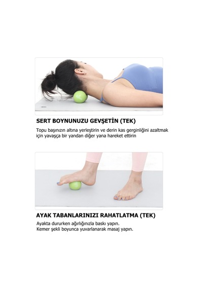 Vücut Egzersiz Yeşil Renk Tekli Ve Fıstık Masaj Topu Seti Yeşil