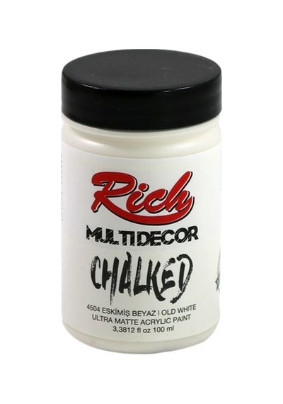 Rich Multi Decor Chalked Akrilik Boya 100 Cc 4504 Eski Beyaz