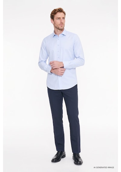 AC&Co / Altınyıldız Classics Ütülemesi Kolay Slim Fit Dar Kesim Klasik Yaka Pamuklu Erkek Gömlek Açık Mavi AC&Co / Altınyıldız Classics Ütülemesi Kolay Slim Fit Dar Kesim Klasik Yaka Pamuklu Erkek Gömlek Açık Mavi