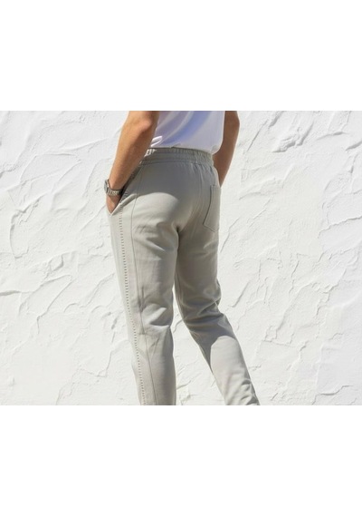 Plus Scorpion Erkek Slim Fit Pamuklu Eşofman Altı Gri
