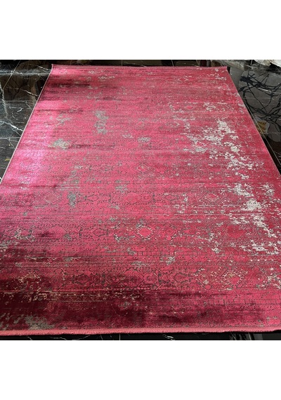 Elexus Halı Diamond 3827 Koyu Gri Kırmızı Salon Halısı