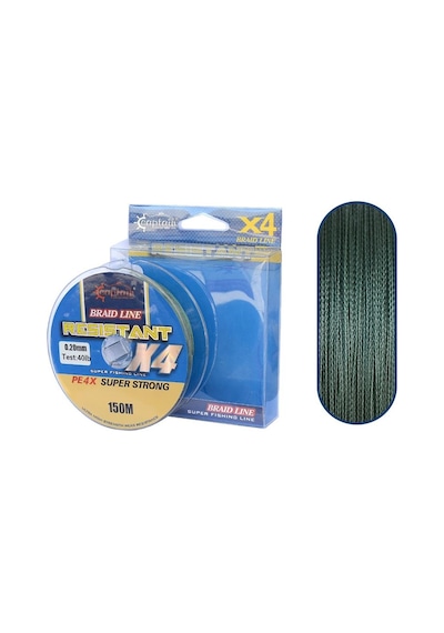 Captain Resistant 4x 150m İp Misina Yeşil - 0.20mm