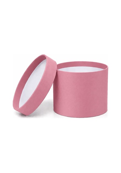 17x12 Cm Silindir Balon Kutusu Bobo Balon İçin Koyu Pembe