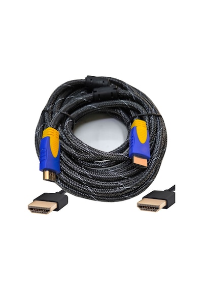 Hdmı Erkek Erkek Örgülü Kablo Hdmi 1080p V1.4 Örgülü Kablo 7m