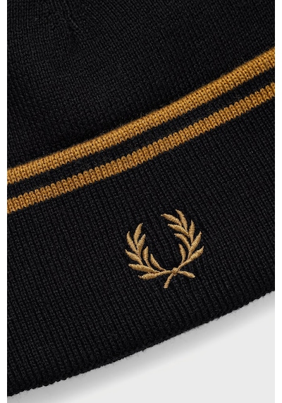 Fred Perry Logolu Yün Karışımlı Bere Unisex Bere C3317 U12 Siyah