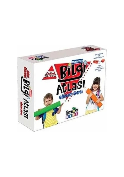 Okul Öncesi Miniklere Bilgi Atlası Eğitim Seti Limon Kids