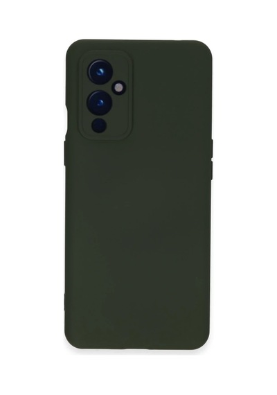 One Plus 9 Kılıf Nano İçi Kadife Silikon - Koyu Yeşil 0.2M-Çok Renkli