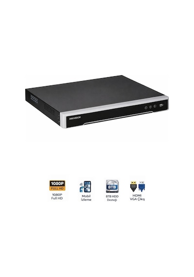 Ds-7616nı-q1 16 Kanal H.265+ Nvr Güvenlik Kayıt Cihazı