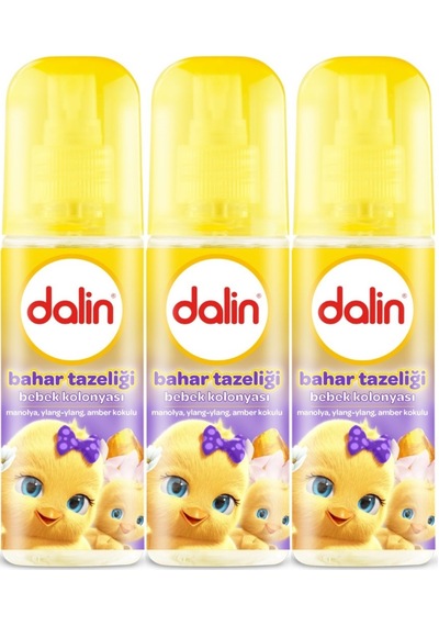 Dalin Bebek Kolonyası 150 Ml Bahar Tazeliği 3'Lü Set