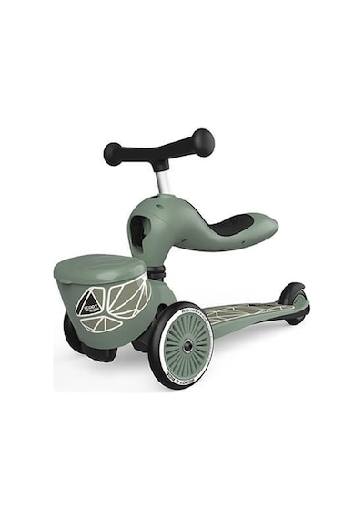 Scoot And Ride Highwaykick 1 Lifestyle Scooter - Green Lines 210621-96604 Haki