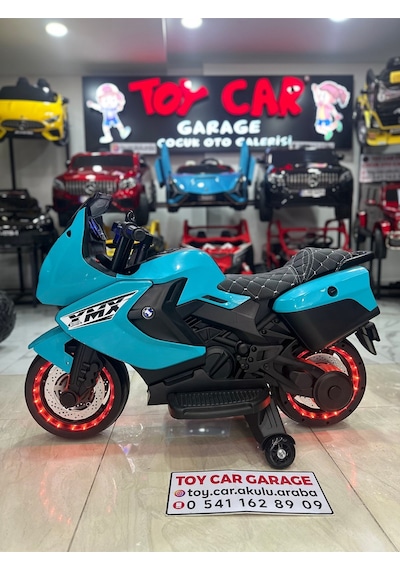 Akülü Motor 12 Volt Turkuaz