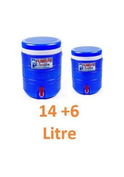 14lt Soğuk Su Termosu Termos Plastik Koku Yapmaz +  6 L