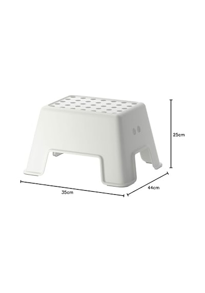 Tabure Olarak Kullanılır Kaymaz 25 Cm 2 Renkler Plastik Beyaz 44 X 35 X 25 Cm Diğer