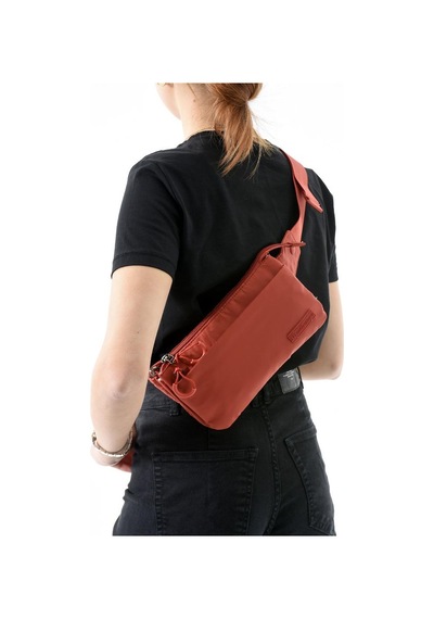 Baginn Unisex Bel Çantası Free Bag Paraşüt Kumaş Hafif Yağmur Geçirmez Kumaş Çok Cepli Body Bag 23 12 Cm Siyah