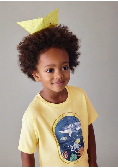 Mayoral Erkek Çocuk T-shirt 3079 Sarı