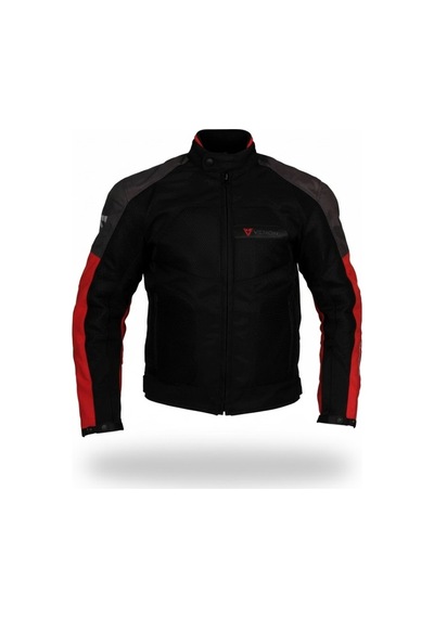Venom Dynamic V2 4 Mevsim Motosiklet Montu Kırmızı Siyah
