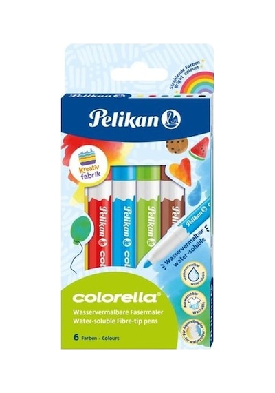 Pelikan Colorella Suda Çözünür Keçeli Kalem 6lı